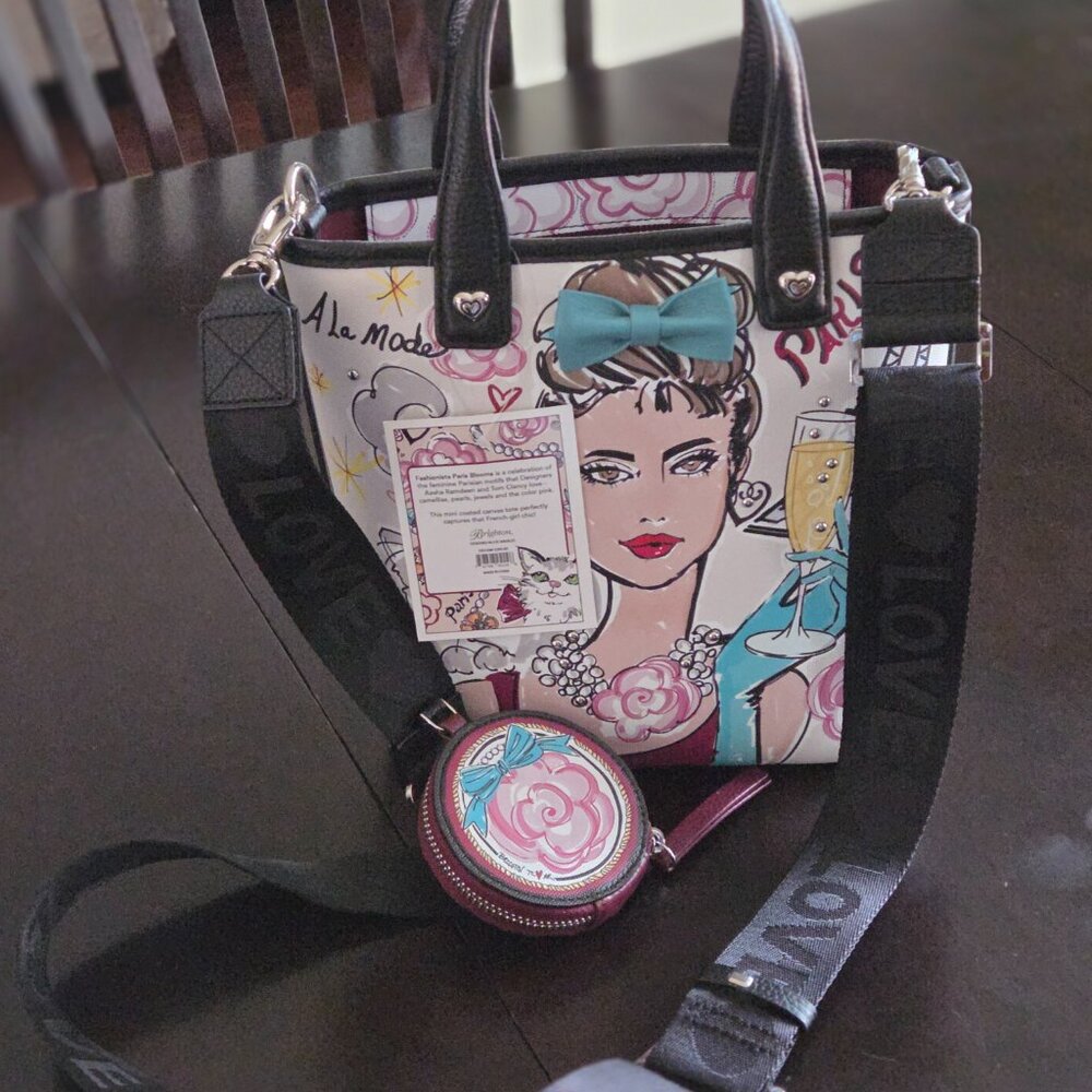 Brighton Paris Blooms Mini Tote - Picture 2 of 11